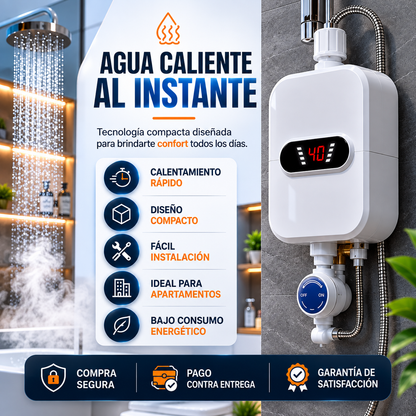 Calentador de agua eléctrico instantáneo de 3500W