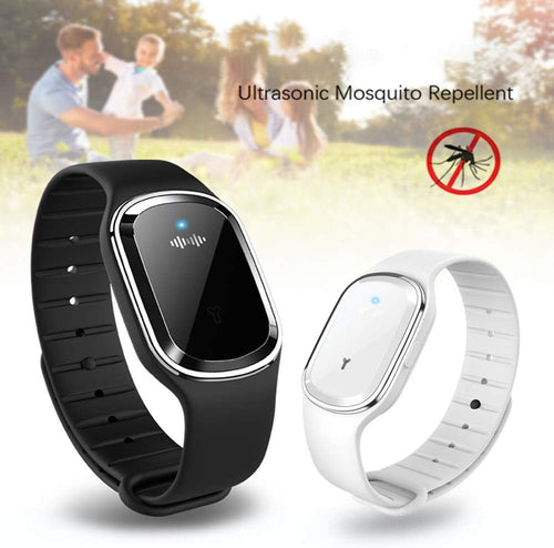 Pulseras repelente de mosquitos ultrasónico negro